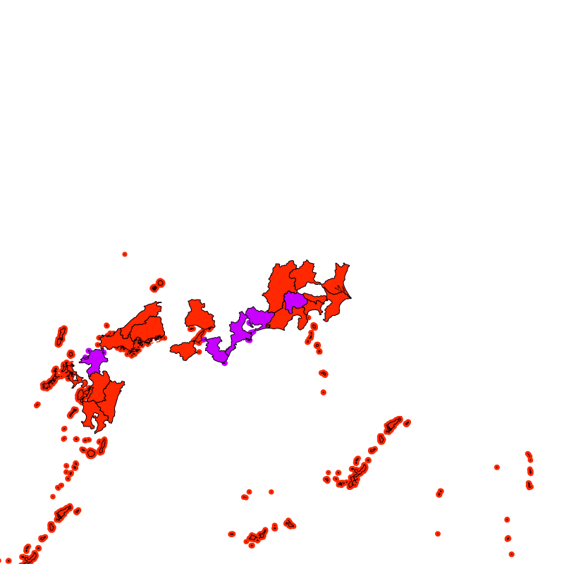 熱中症警戒アラート発表状況(きょう)