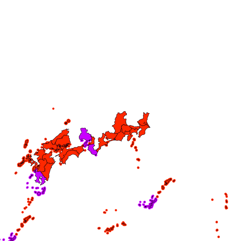 熱中症警戒アラート発表状況(きょう)