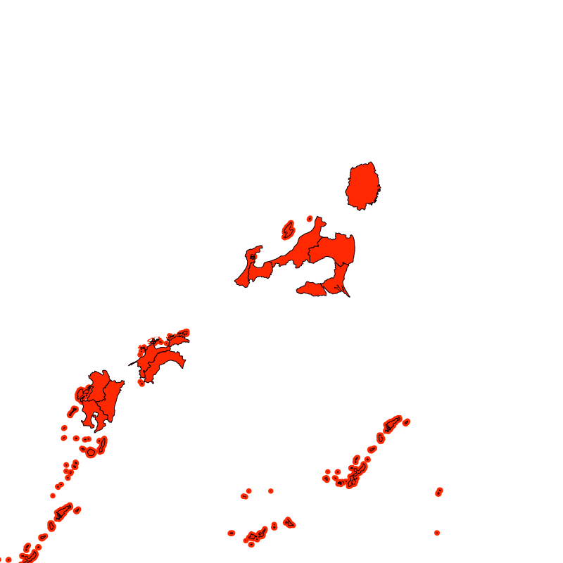 熱中症警戒アラート発表状況（あす）