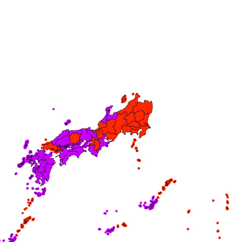 熱中症警戒アラート発表状況（きょう）