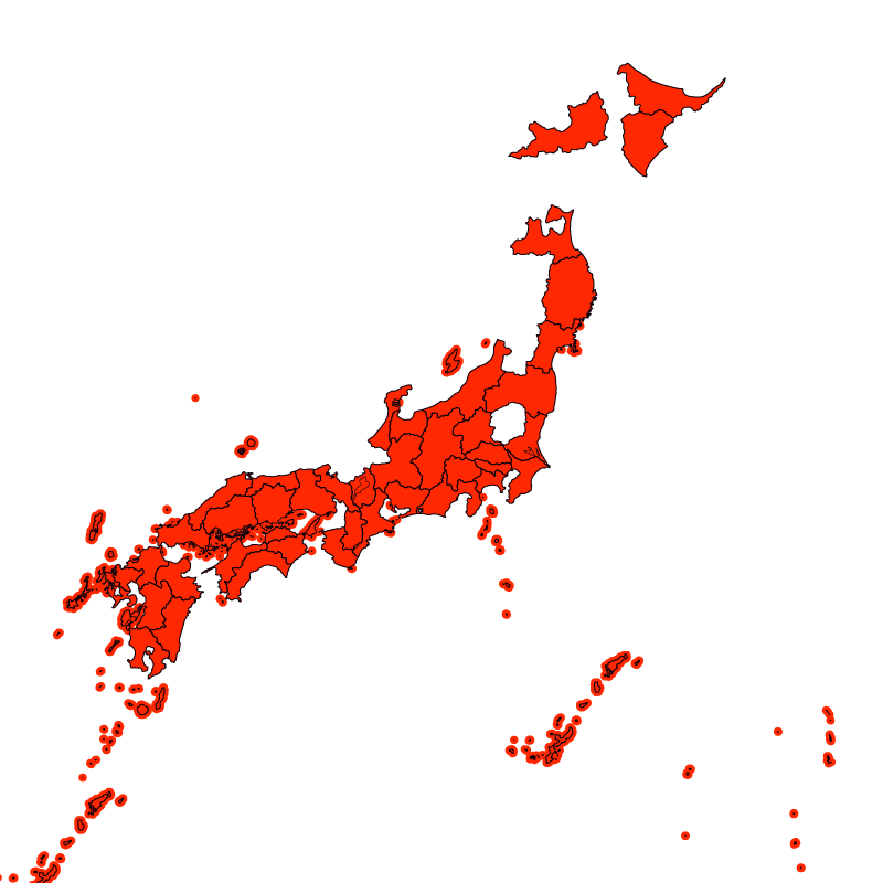 熱中症警戒アラート発表状況（あす）