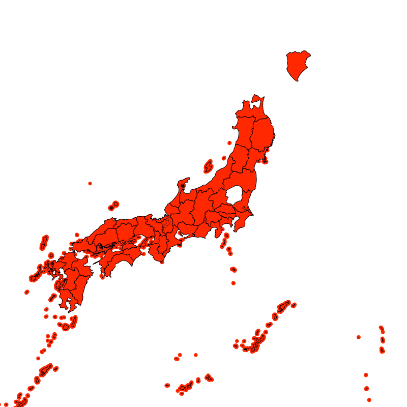 熱中症警戒アラート発表状況（あす）