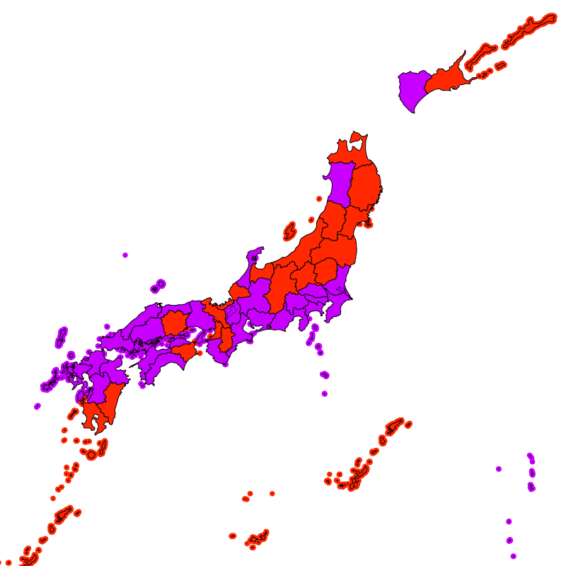 熱中症警戒アラート発表状況(きょう)