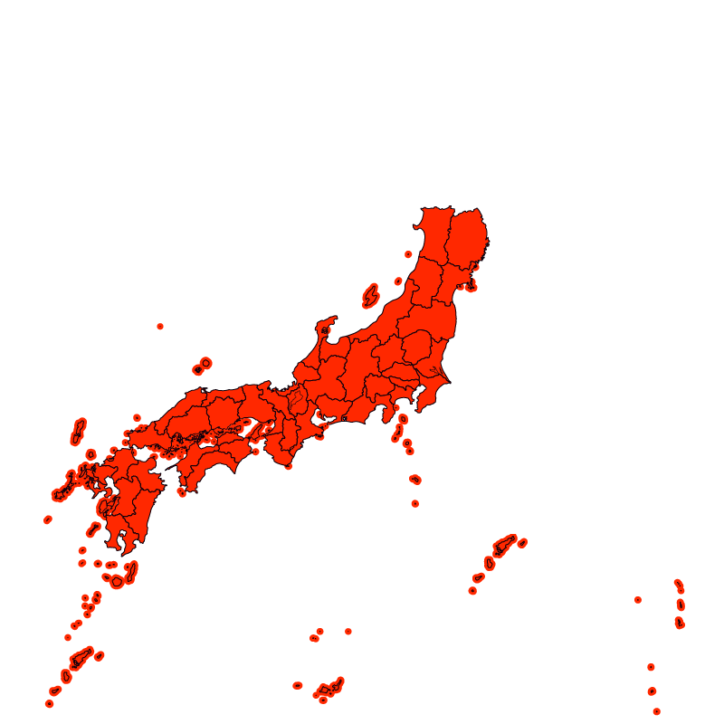 熱中症警戒アラート発表状況（あす）