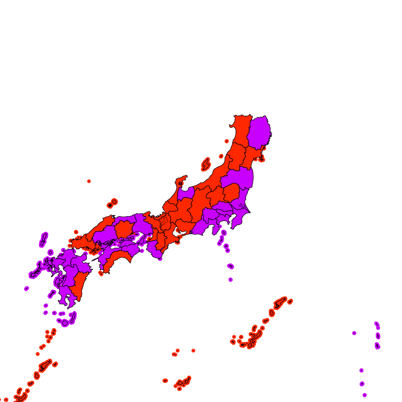 熱中症警戒アラート発表状況（あす）