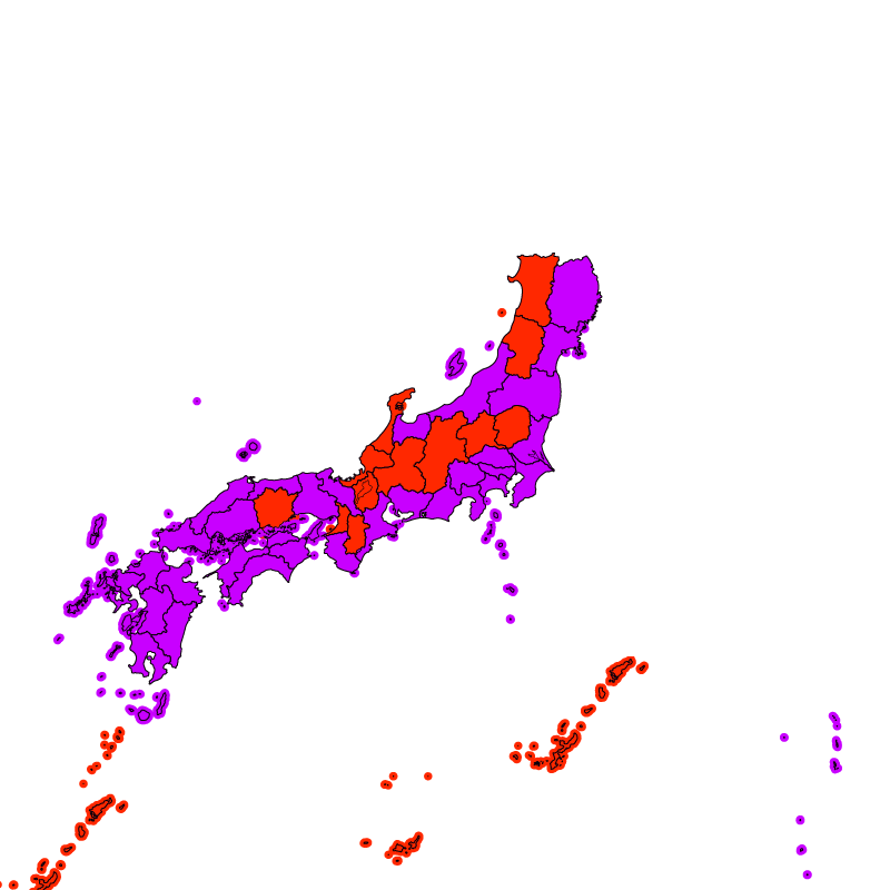 熱中症警戒アラート発表状況(きょう)