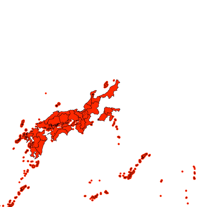 熱中症警戒アラート発表状況（あす）