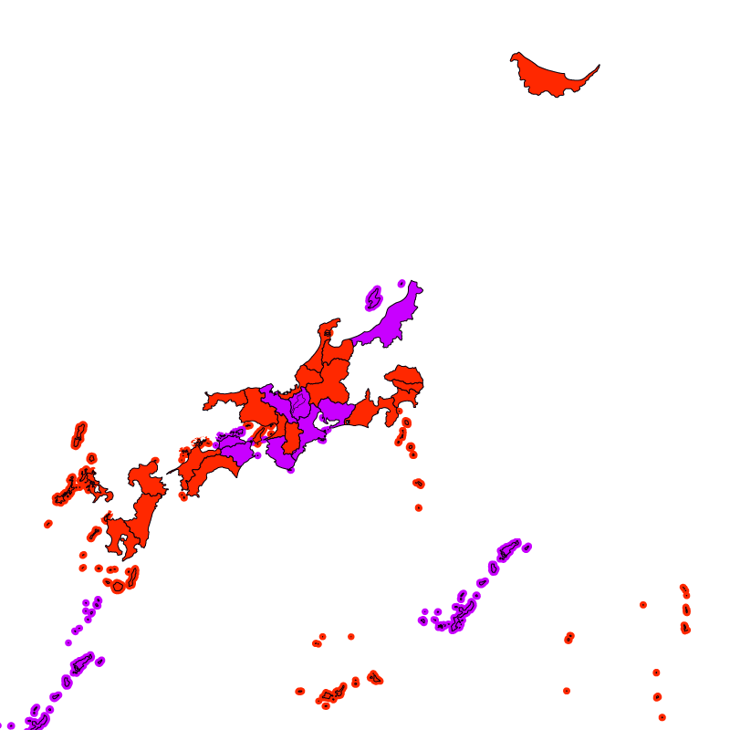 熱中症警戒アラート発表状況(きょう)