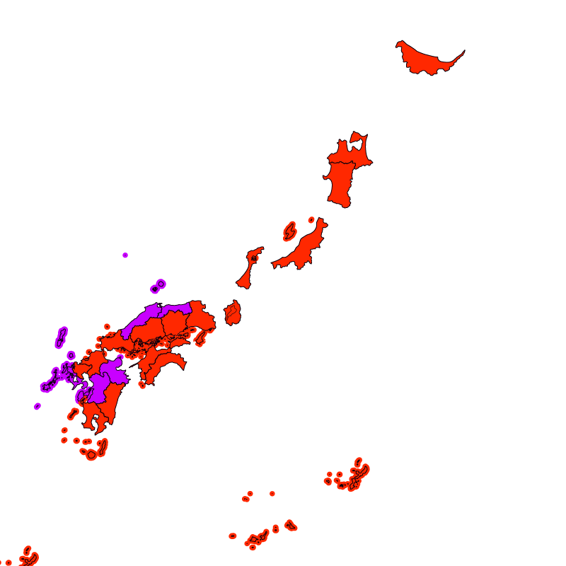 熱中症警戒アラート発表状況（あす）