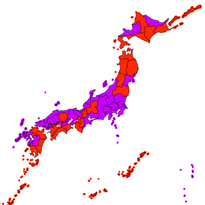 熱中症警戒アラート発表状況(きょう)