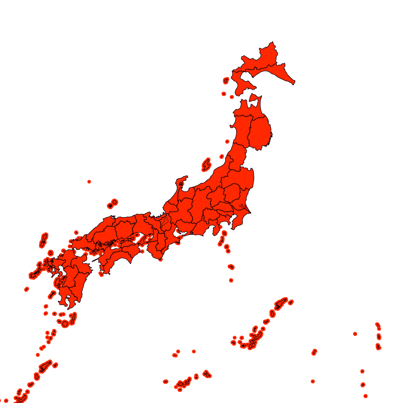 熱中症警戒アラート発表状況（あす）