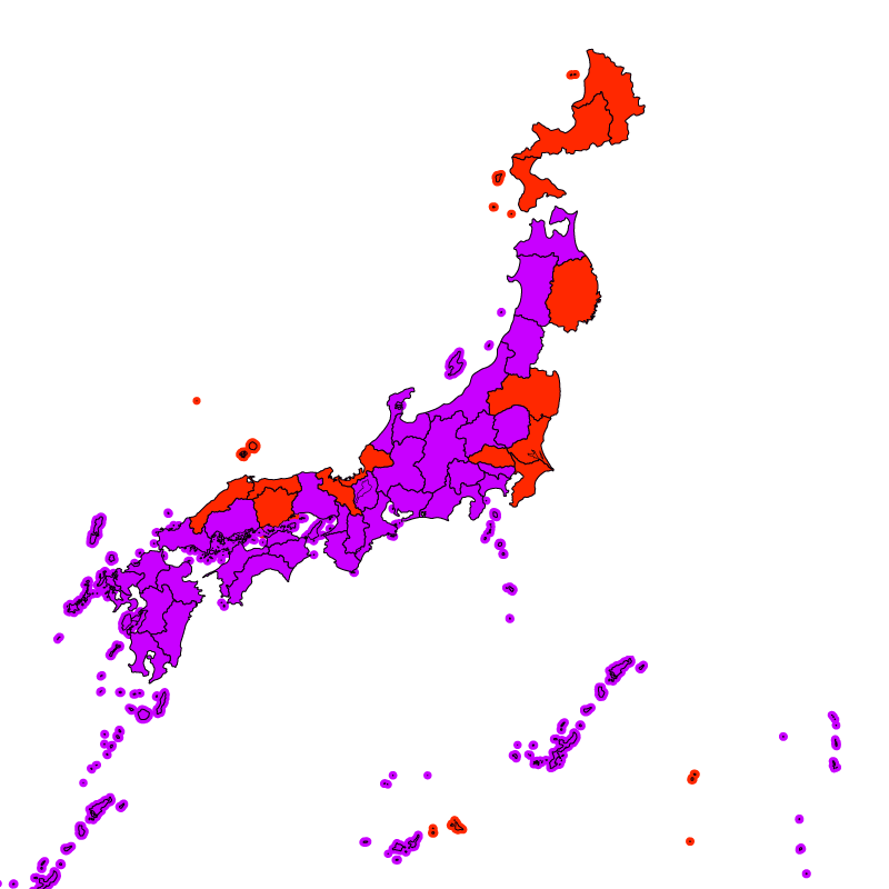 熱中症警戒アラート発表状況(きょう)