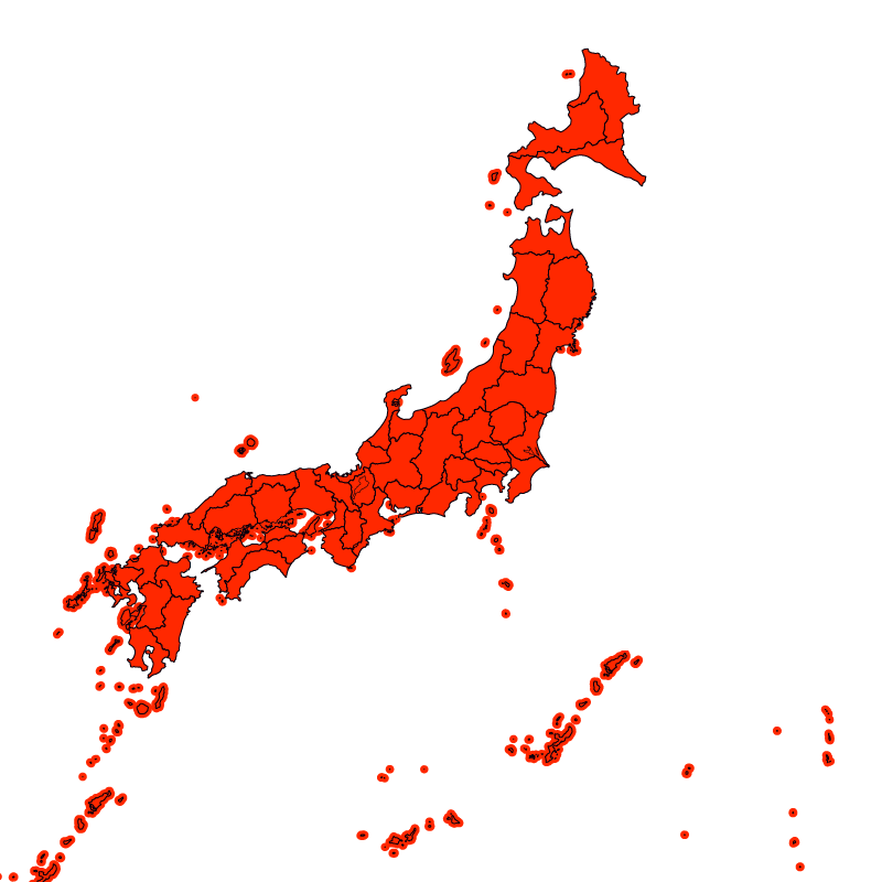熱中症警戒アラート発表状況（あす）
