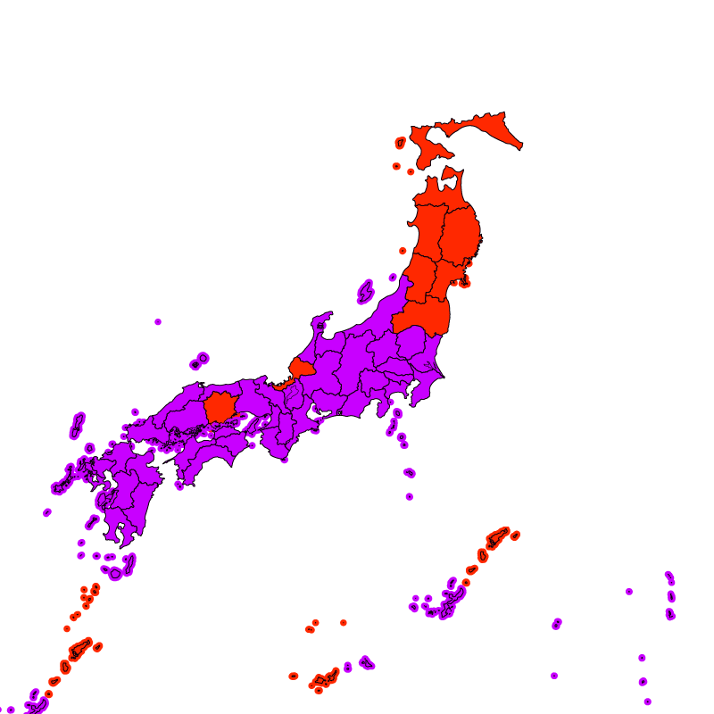 熱中症警戒アラート発表状況(きょう)