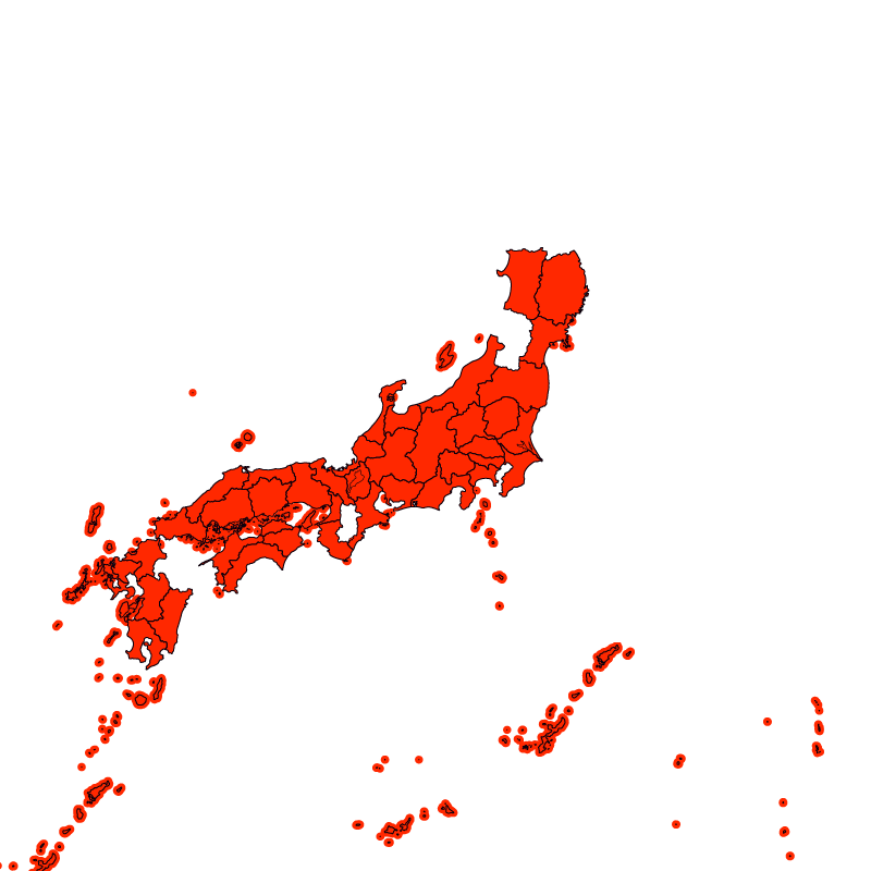 熱中症警戒アラート発表状況（あす）