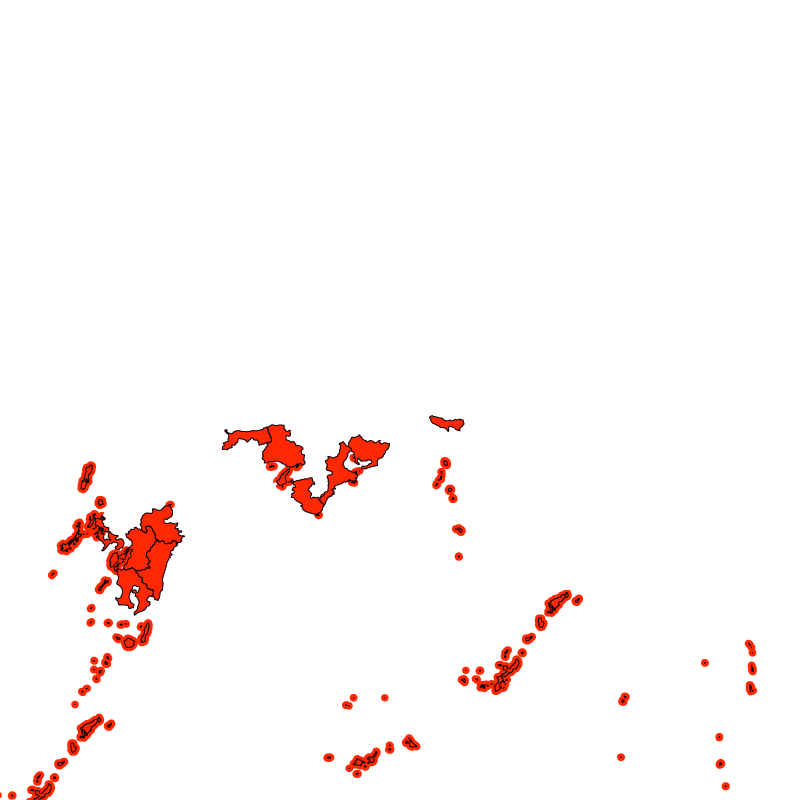 熱中症警戒アラート発表状況（あす）