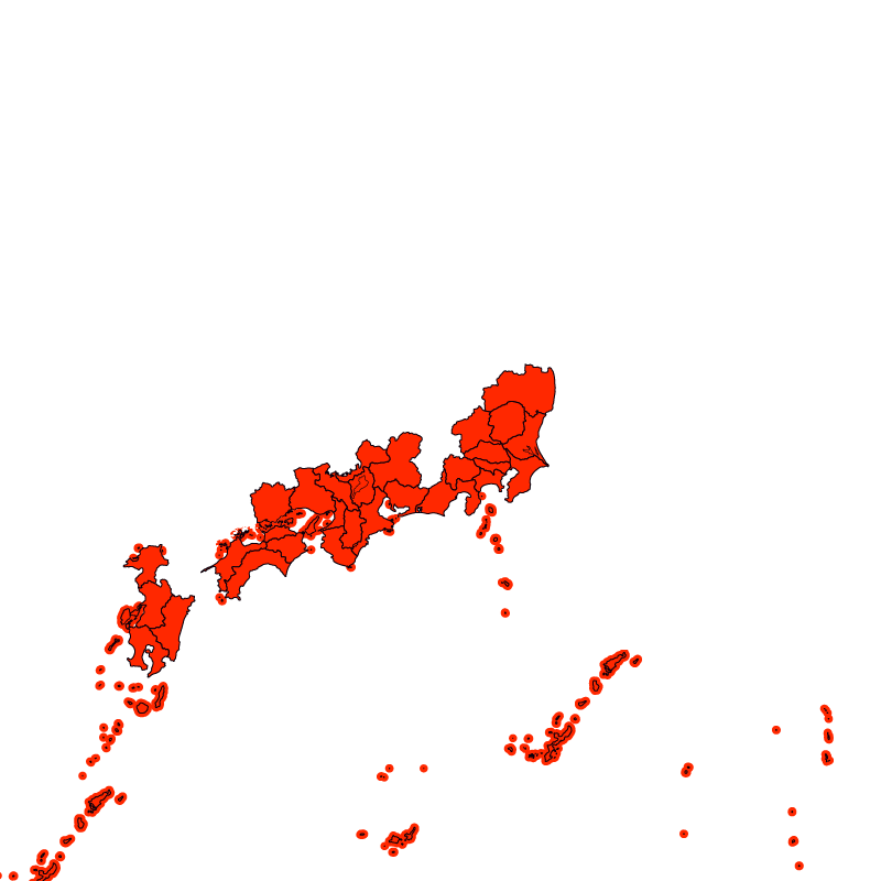 熱中症警戒アラート発表状況（あす）