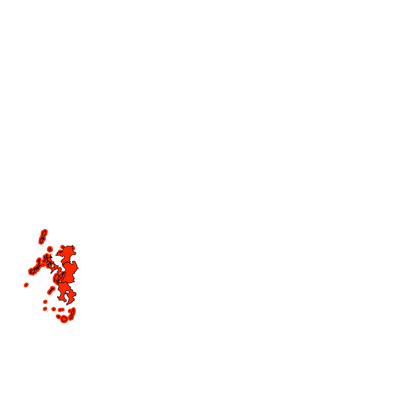 熱中症警戒アラート発表状況（きょう）