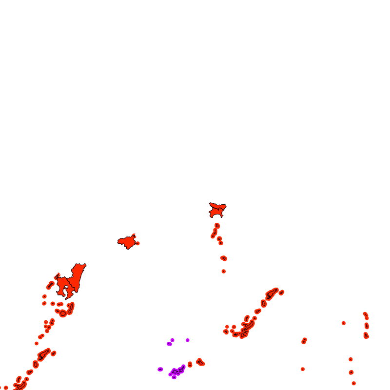 熱中症警戒アラート発表状況（きょう）