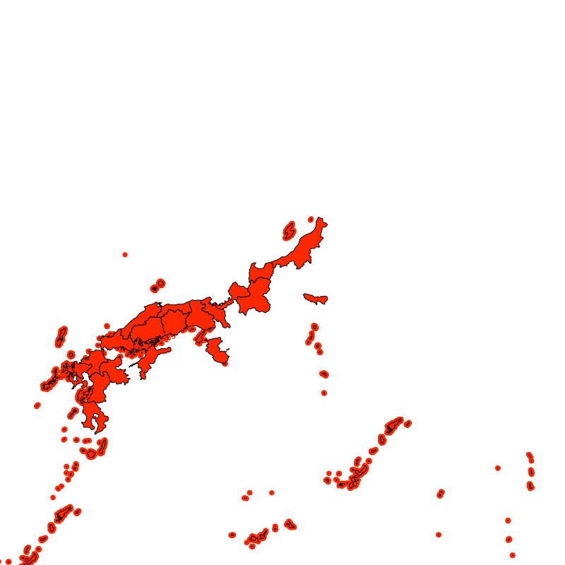 熱中症警戒アラート発表状況（あす）