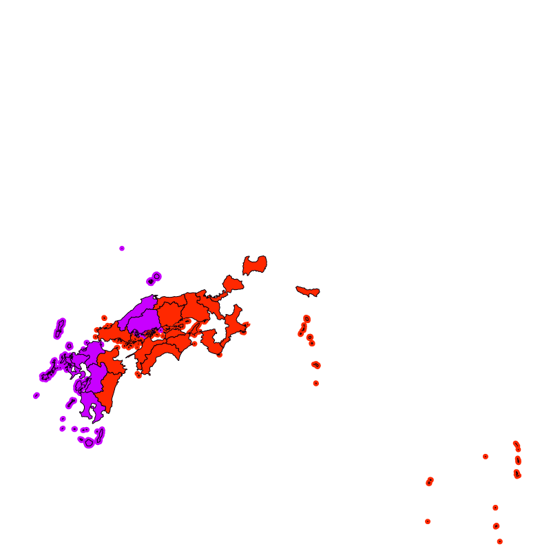 熱中症警戒アラート発表状況（きょう）