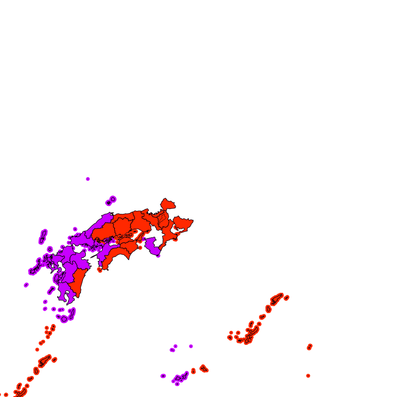 熱中症警戒アラート発表状況（きょう）