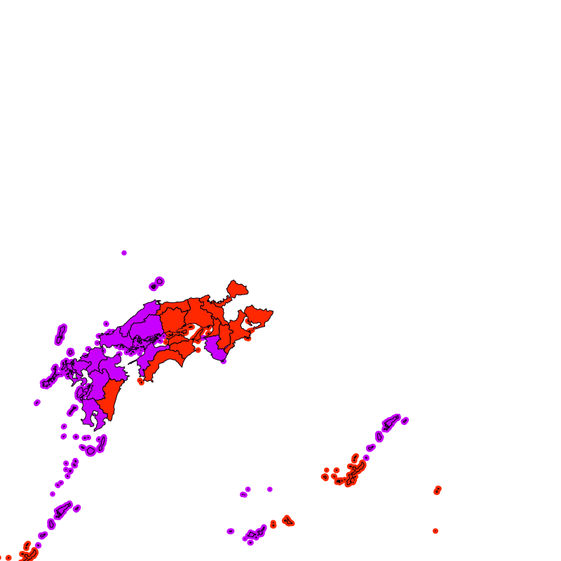 熱中症警戒アラート発表状況（きょう）