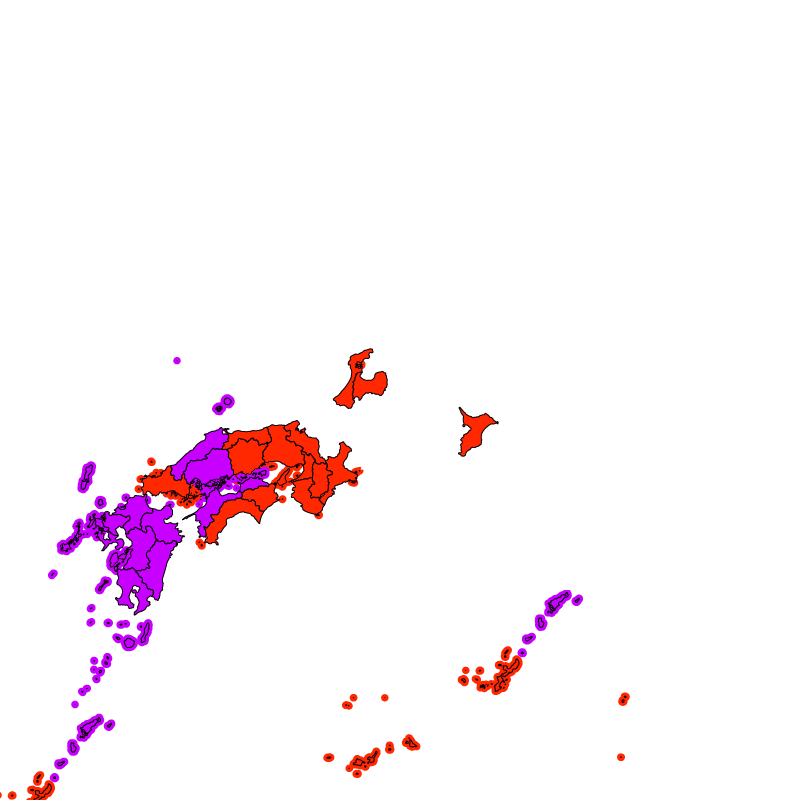 熱中症警戒アラート発表状況（きょう）