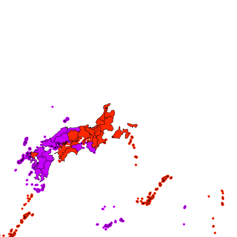 熱中症警戒アラート発表状況（きょう）