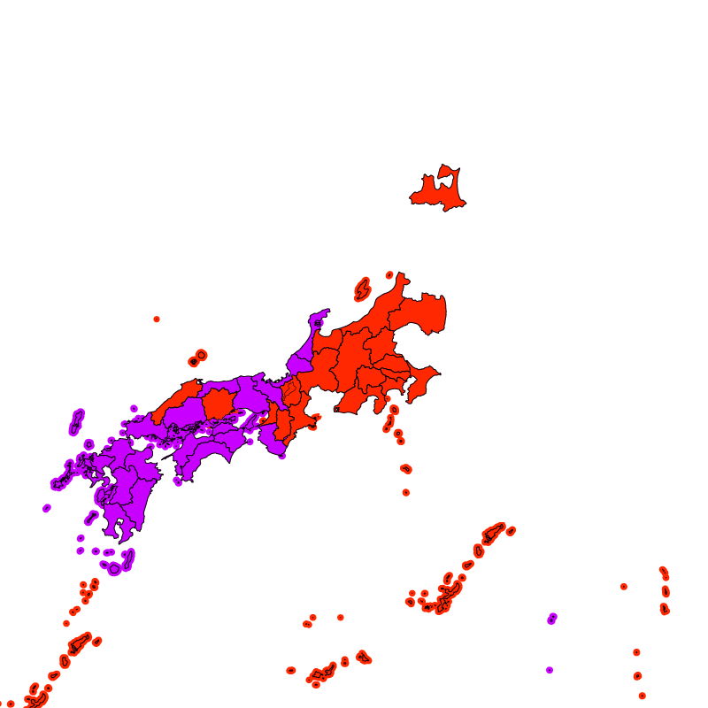 熱中症警戒アラート発表状況（あす）