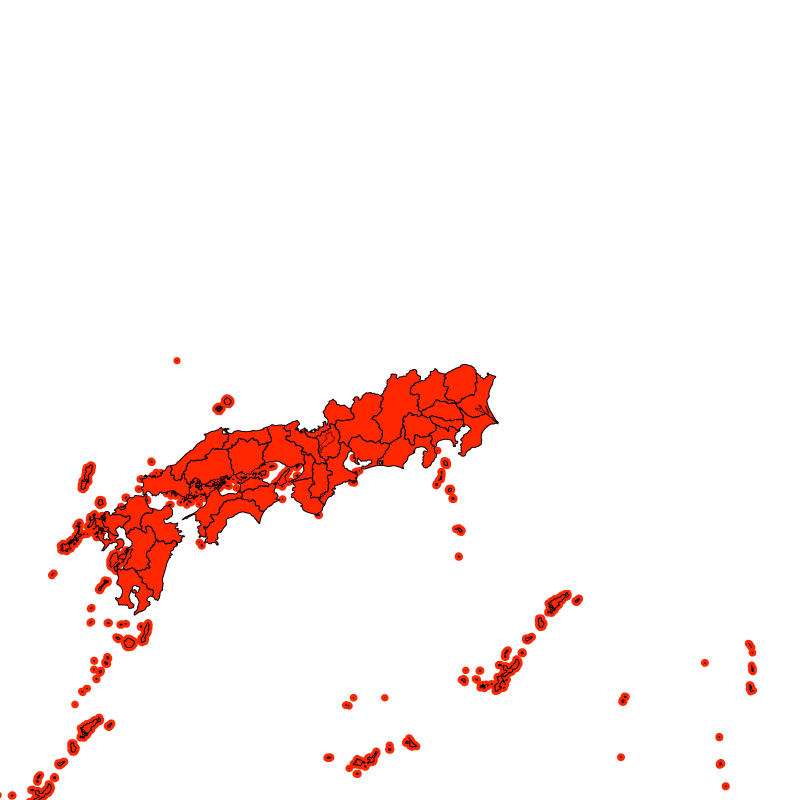 熱中症警戒アラート発表状況（あす）