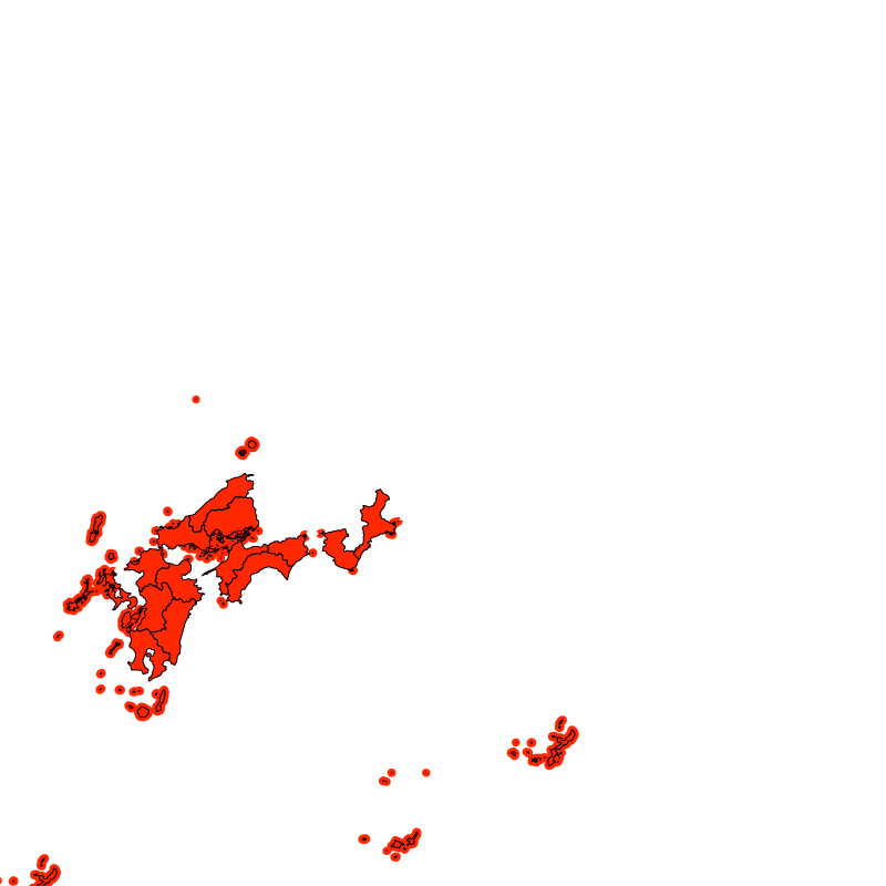 熱中症警戒アラート発表状況（あす）