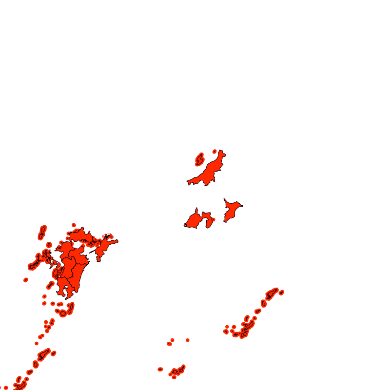 熱中症警戒アラート発表状況（きょう）