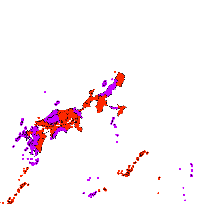 熱中症警戒アラート発表状況（きょう）