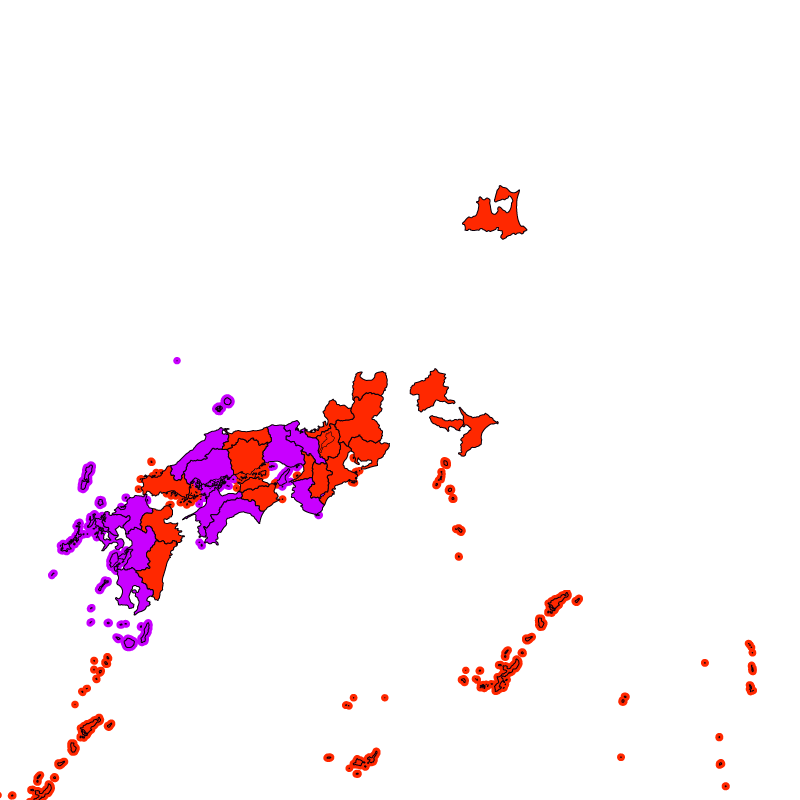 熱中症警戒アラート発表状況（あす）