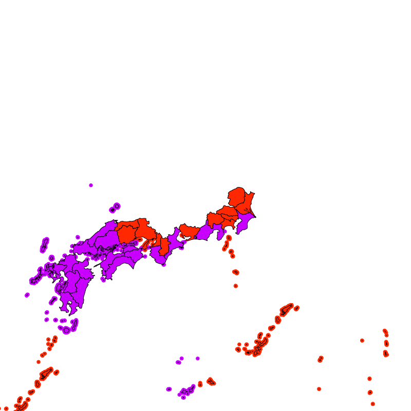 熱中症警戒アラート発表状況（きょう）