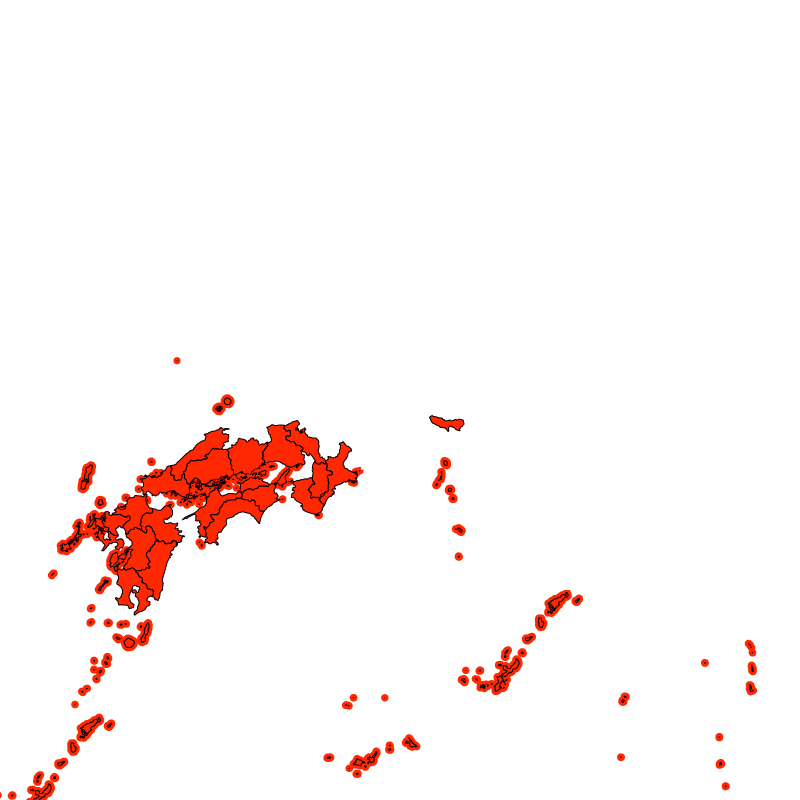 熱中症警戒アラート発表状況（あす）