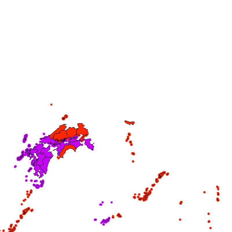 熱中症警戒アラート発表状況（きょう）