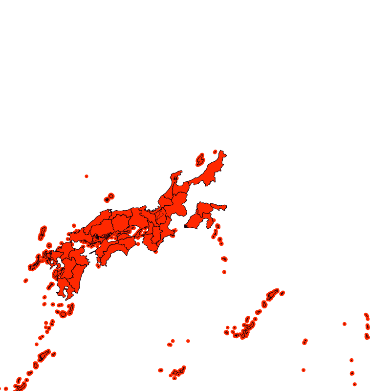 熱中症警戒アラート発表状況（あす）