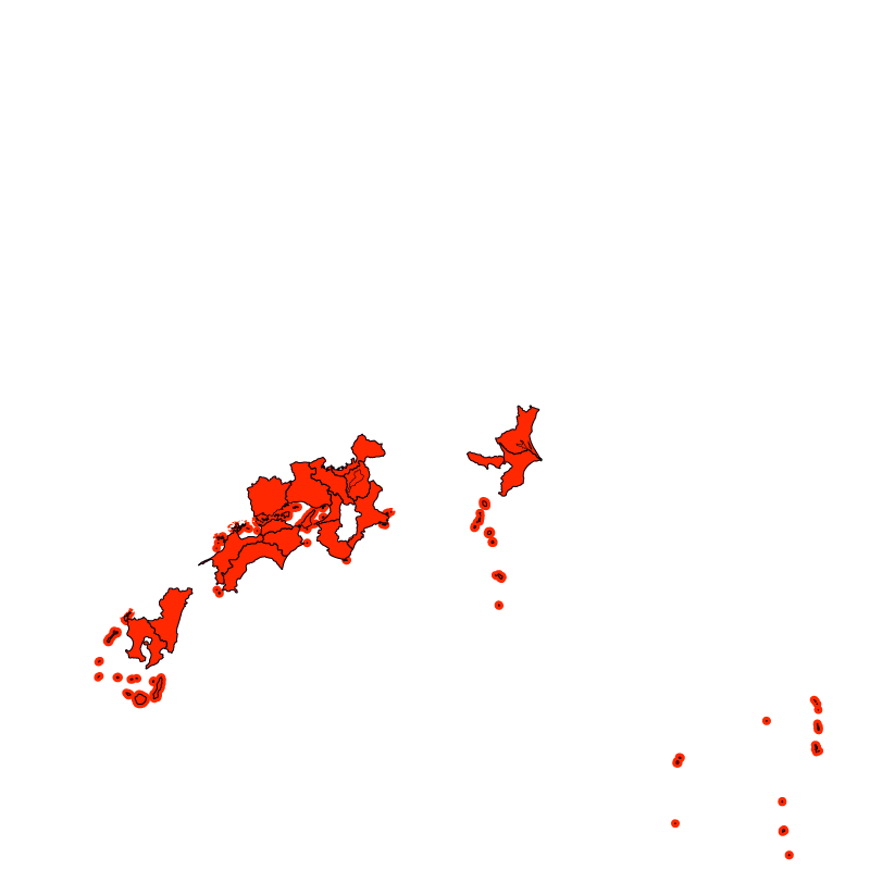 熱中症警戒アラート発表状況（きょう）