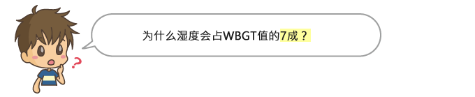 为什么湿度会占WBGT值的7成?