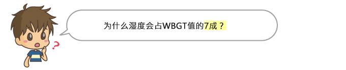 为什么湿度会占WBGT值的7成？